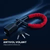 Antivol volant et ceinture — câble acier, 3 clés