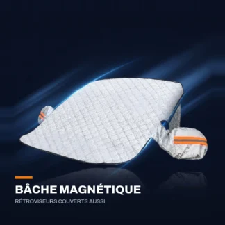 Bâche de pare-brise magnétique — couvre aussi les rétroviseurs