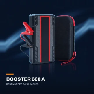Booster de batterie 600 A — redémarrer sans câbles ni deuxième voiture