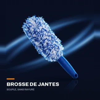 Brosse de jantes en microfibre — souple, sans rayure