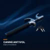 Canne antivol de volant télescopique avec brise-vitre