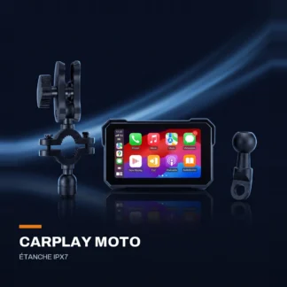 Écran CarPlay et Android Auto pour moto — étanche IPX7