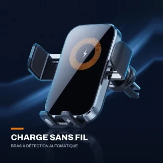Support téléphone à charge sans fil — bras à détection automatique