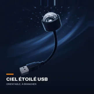 Projecteur de ciel étoilé USB — orientable, à brancher