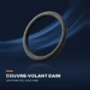 Couvre-volant en daim — grip renforcé, cousu main