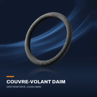 Couvre-volant en daim — grip renforcé, cousu main