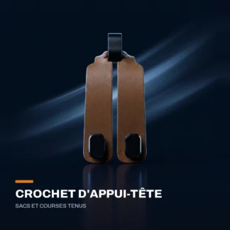 Crochet d&rsquo;appui-tête pour voiture — rangement sac, courses et parapluie