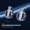 Diffuseur de parfum sur grille d&rsquo;aération — boîtier métal