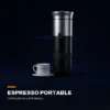 Machine à espresso portable — capsules ou café moulu, chauffe l&rsquo;eau