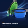 Gamelle de voyage pliante 2 en 1 — bouteille et bol