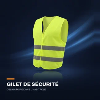 Gilet de sécurité réfléchissant — conforme à l’obligation en voiture
