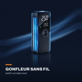 Gonfleur de pneus sans fil CARSUN — arrêt automatique, écran