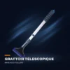Grattoir à glace télescopique en aluminium — manche extra-long