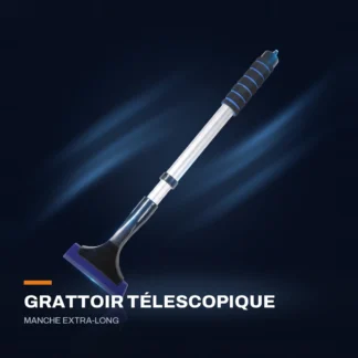 Grattoir à glace télescopique en aluminium — manche extra-long