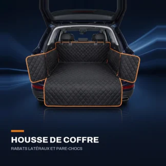 Housse de coffre pour chien — rabats latéraux, renforcée