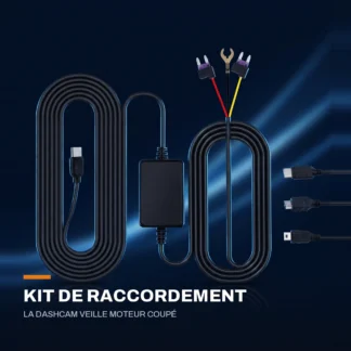 Kit de raccordement pour dashcam — surveillance moteur coupé
