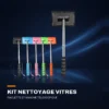 Kit de nettoyage de vitres — raclette et manche télescopique
