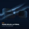 Pare-soleil de vitres latérales — lot de 2, pose par ventouses