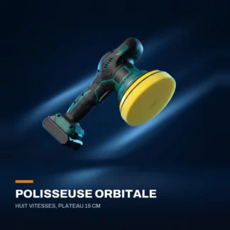 Polisseuse orbitale sans fil — 8 vitesses, plateau de 15 cm